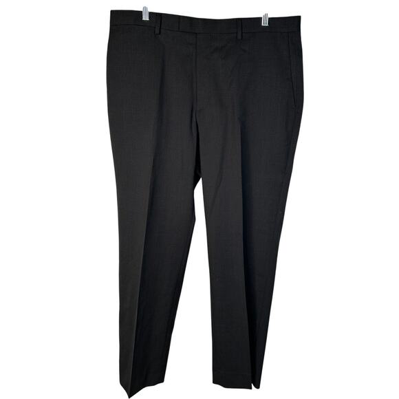 NEW! Banana Republic Mens 36x30 Italian Wool Dress Pants Work Standard Fit Black - Picture 2 of 8